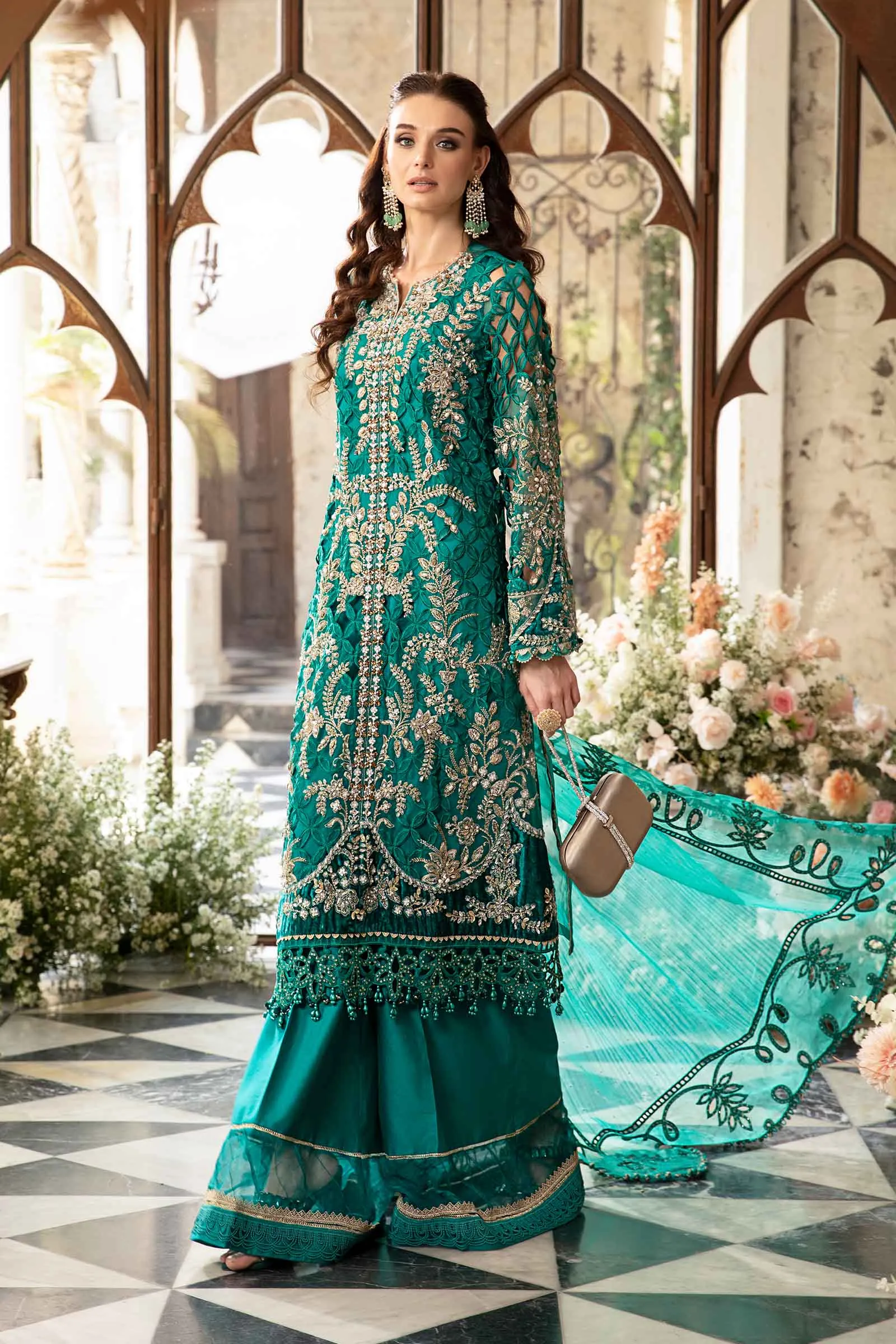 3 Piece Unstitched Embroidered Suit | BD-2806