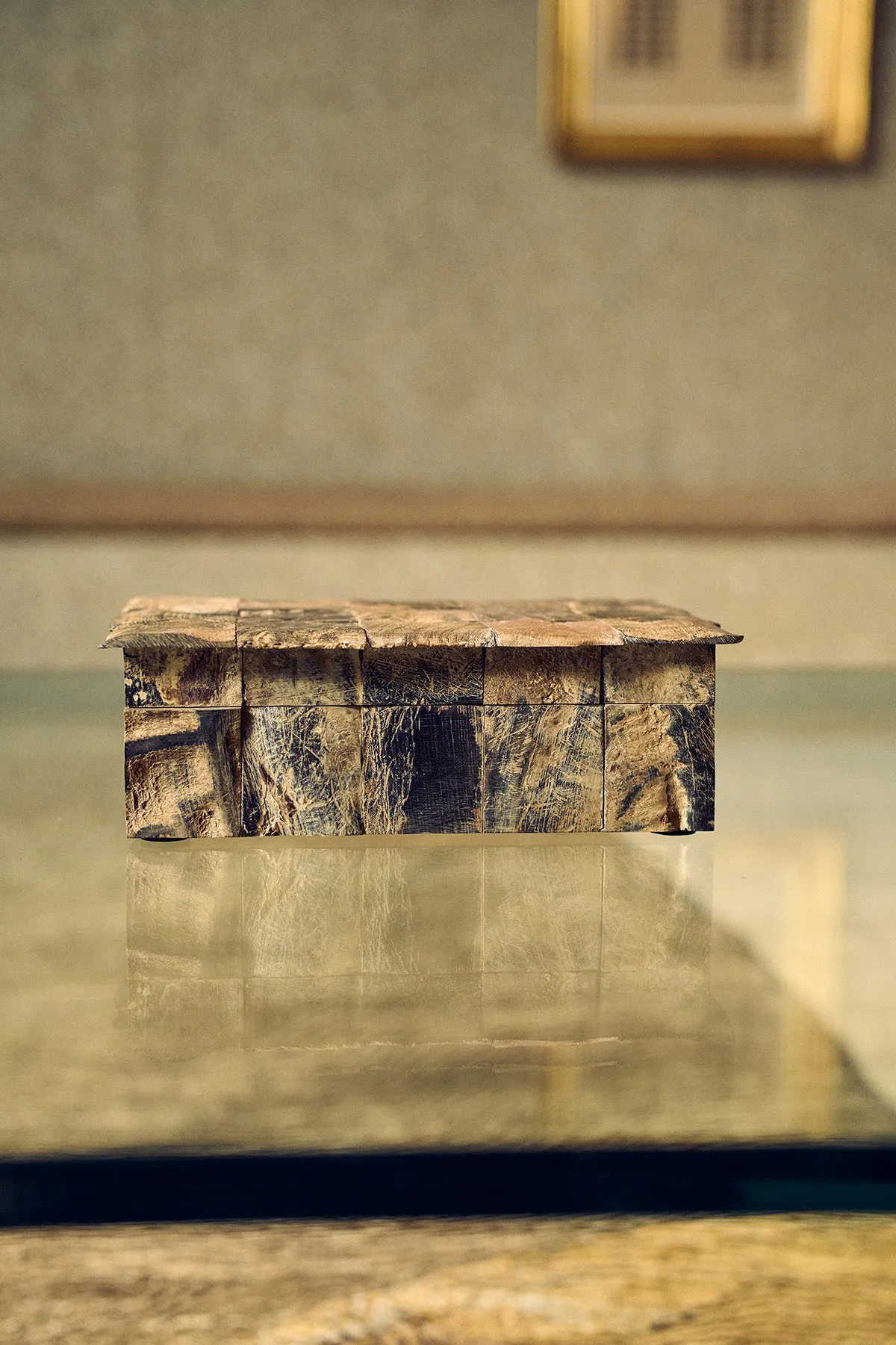 Afghan Petrified Wood Box