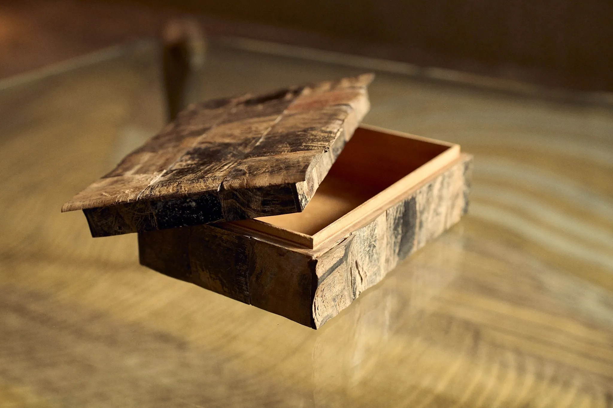 Afghan Petrified Wood Box