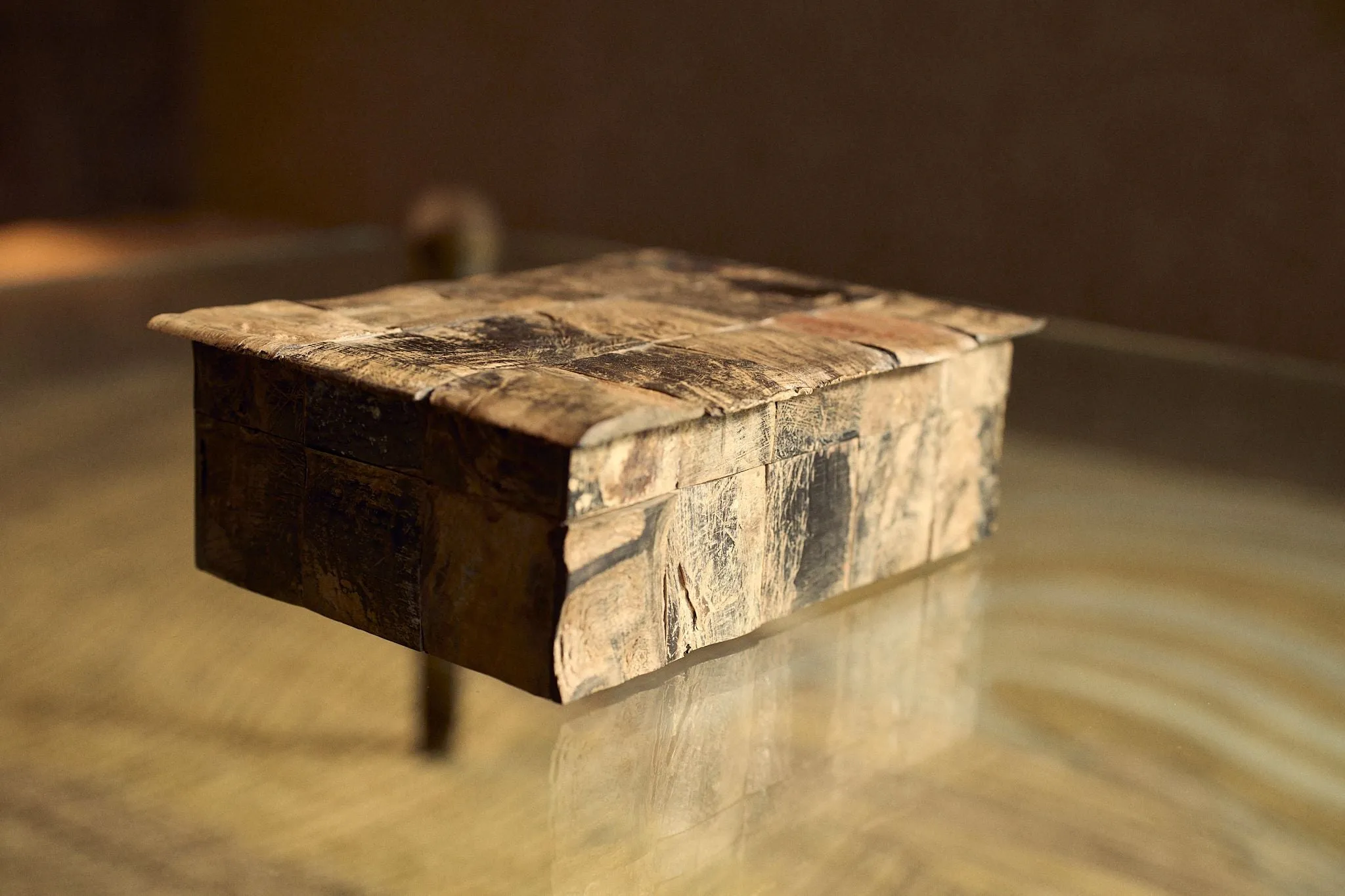 Afghan Petrified Wood Box