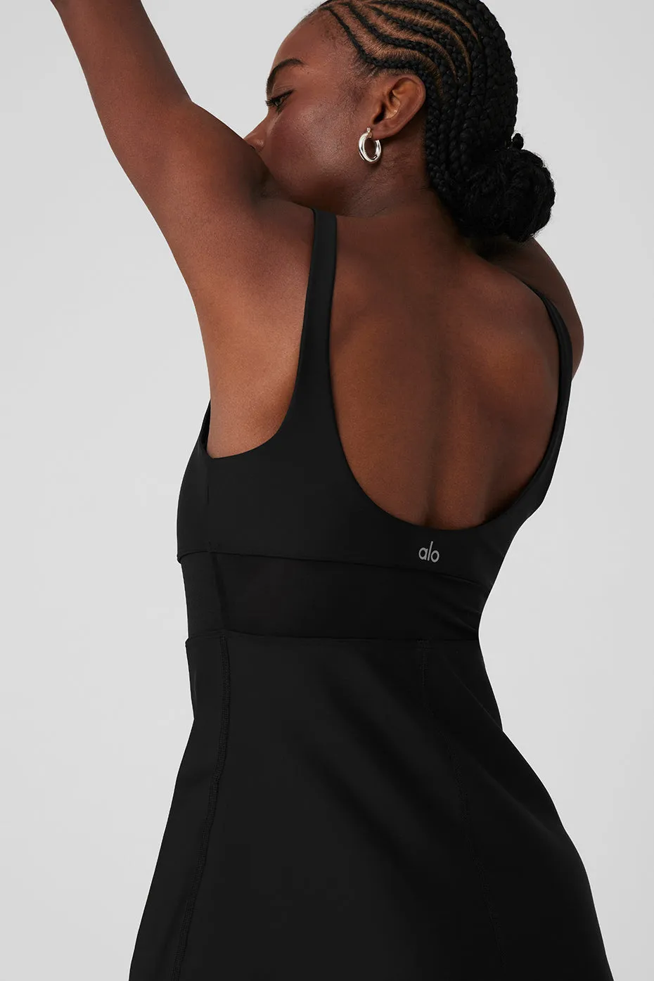 Airlift Double Trouble Tennis Dress - Black