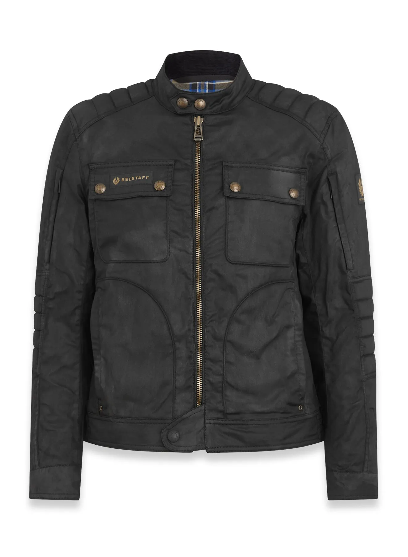 Belstaff Roberts Men's Waxed Cotton Jacket TechWax 8oz AA - Black