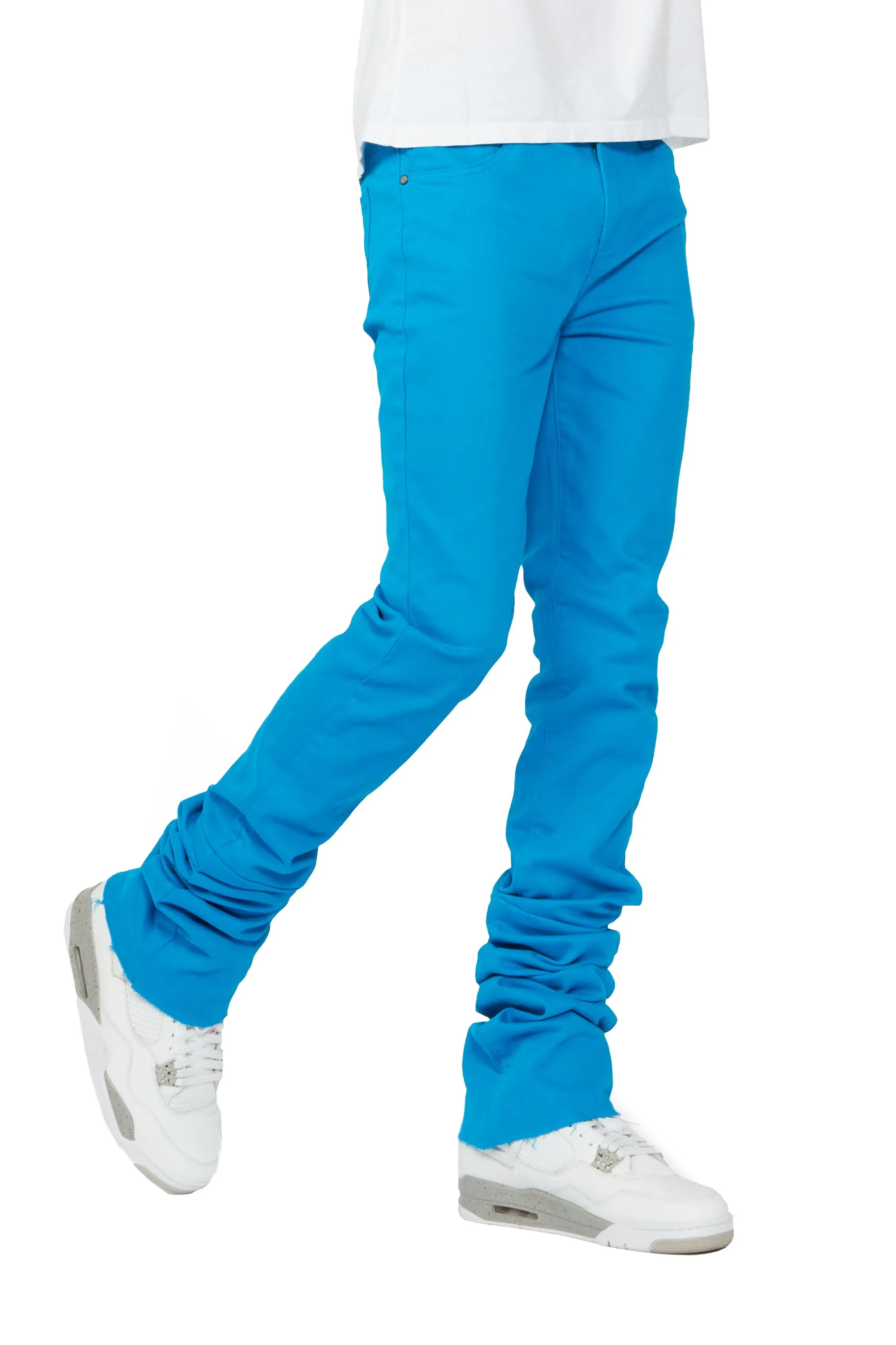 Benett Turquoise Super Stacked Flare Jean