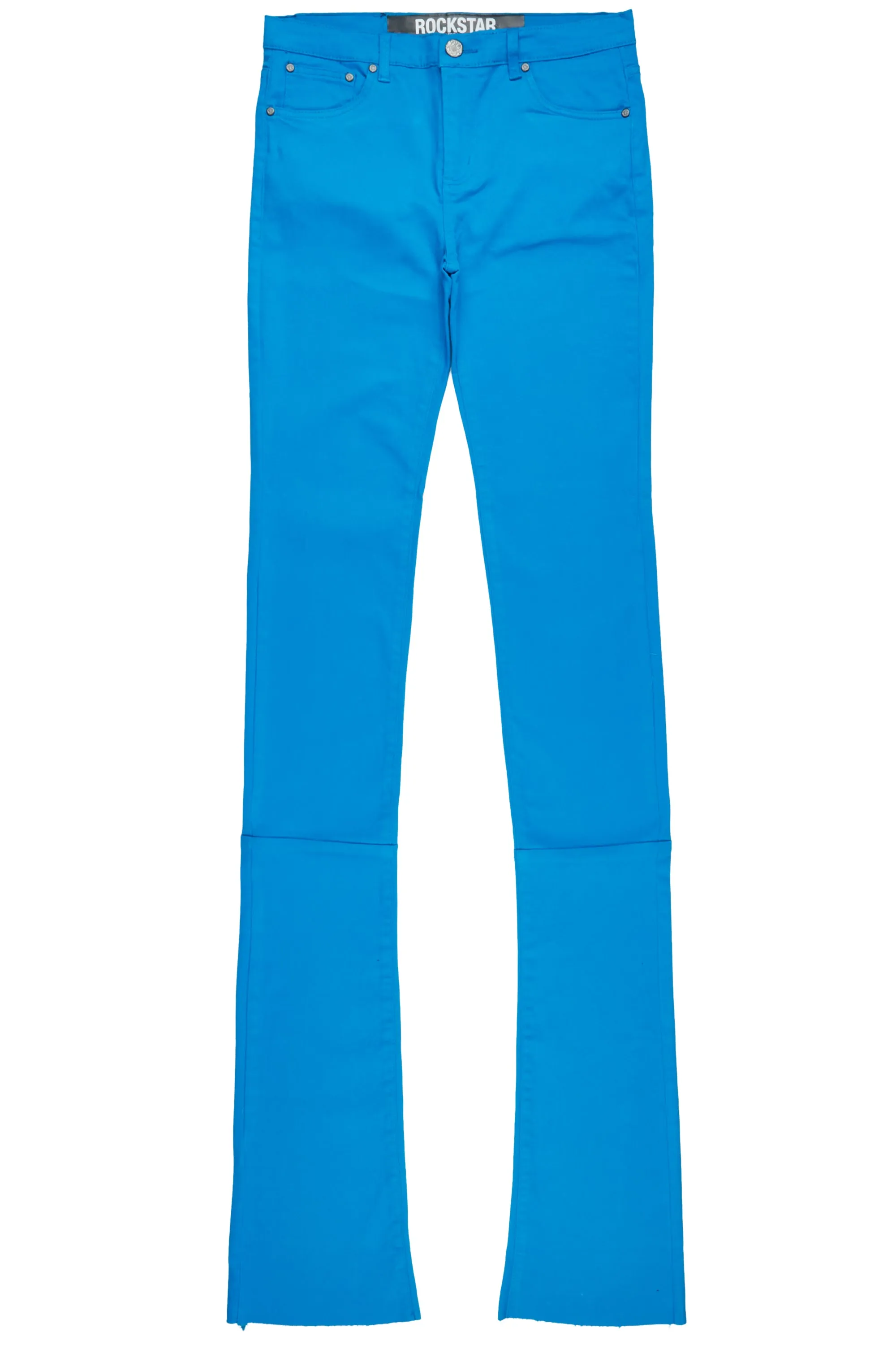 Benett Turquoise Super Stacked Flare Jean