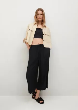 Black Culotte Trouser