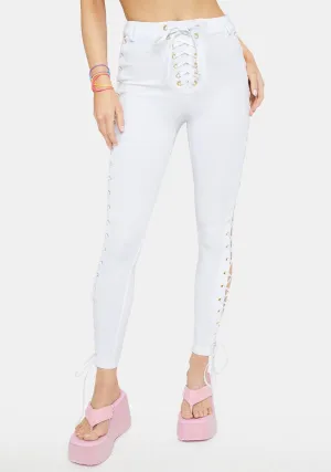 Bliss Rowdy Room Lace-Up Pants