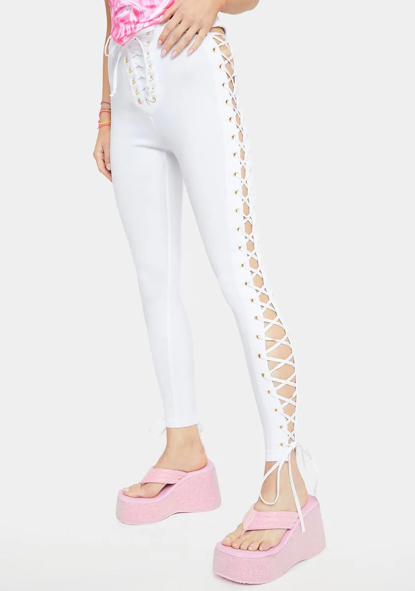 Bliss Rowdy Room Lace-Up Pants