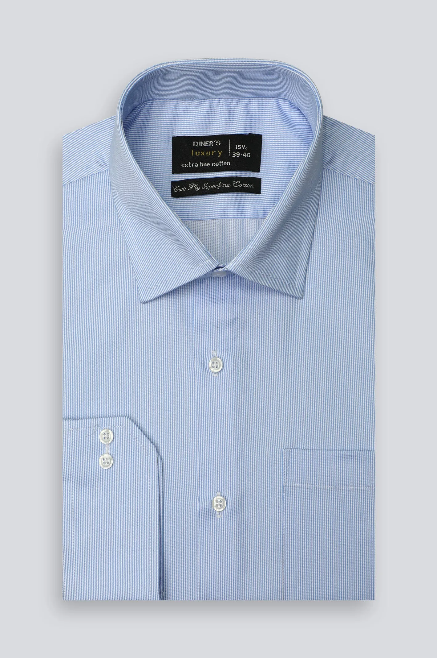 Blue Candy Stripe Formal Shirt