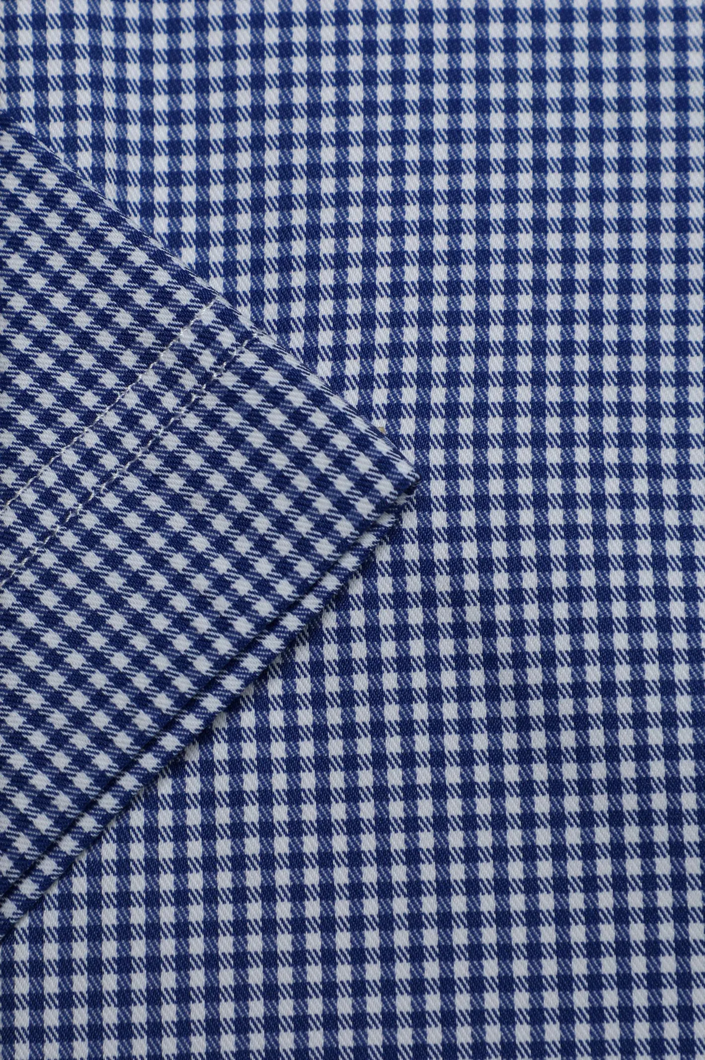 Blue Mini Check Formal Shirt (Half Sleeves)