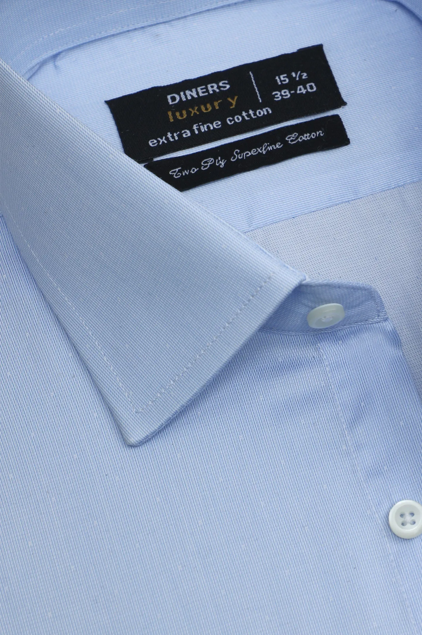 Blue Plain Formal Shirt