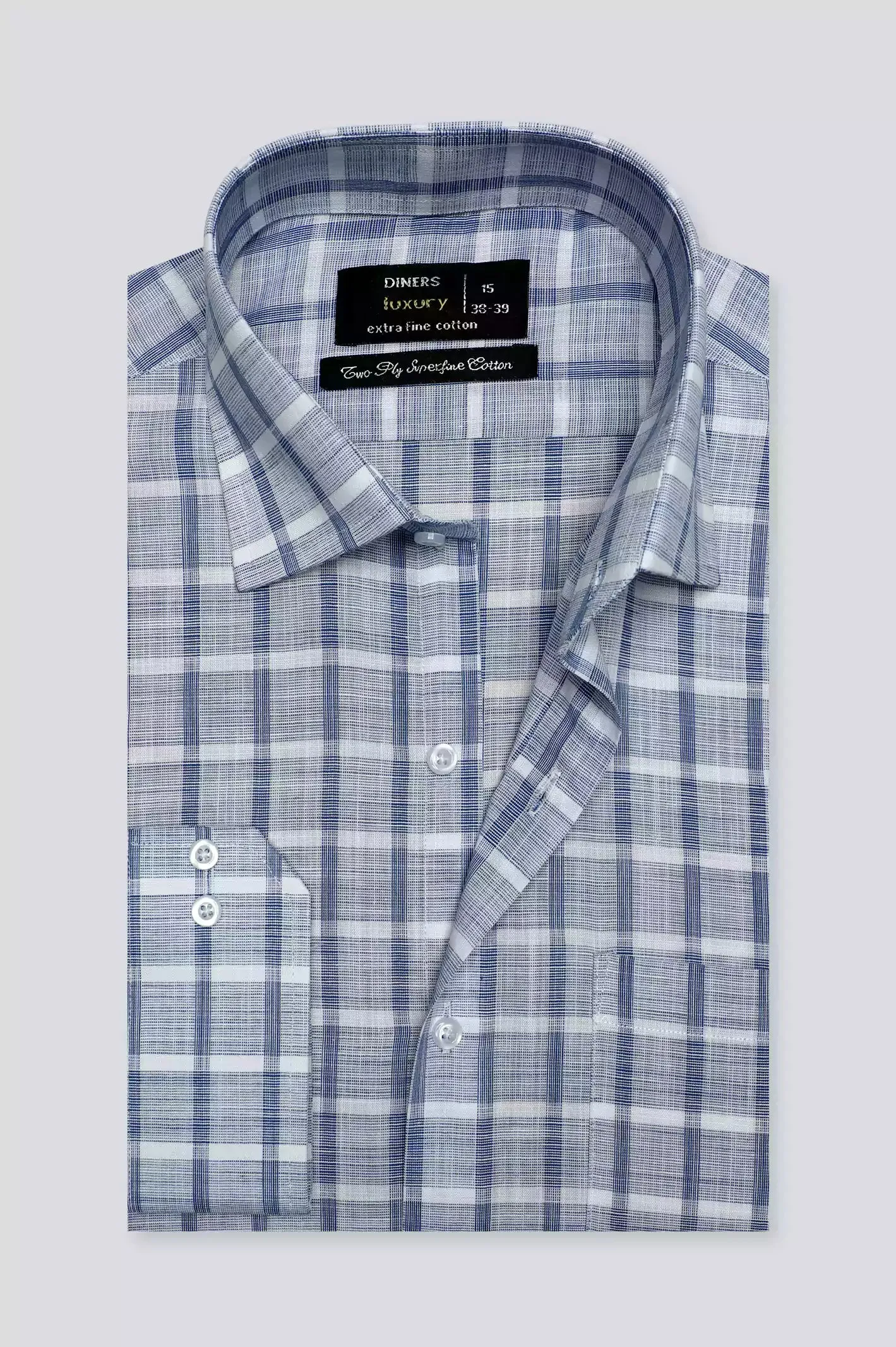 Blue Shepherd Check Formal Shirt