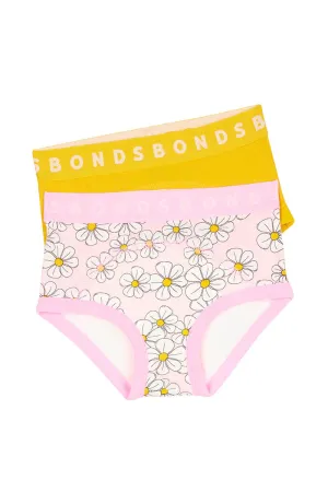 Bonds Whoopsies Toilet Training Undies 2 Pack - Pink Daisy