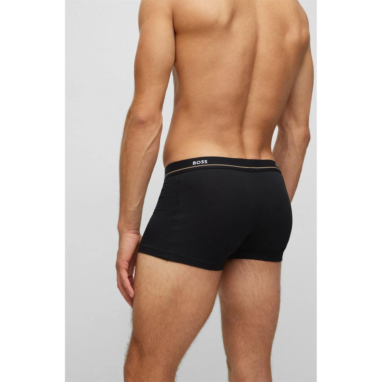 BOSS 5 Pack Essential Cotton Stretch Trunks - Black Mix