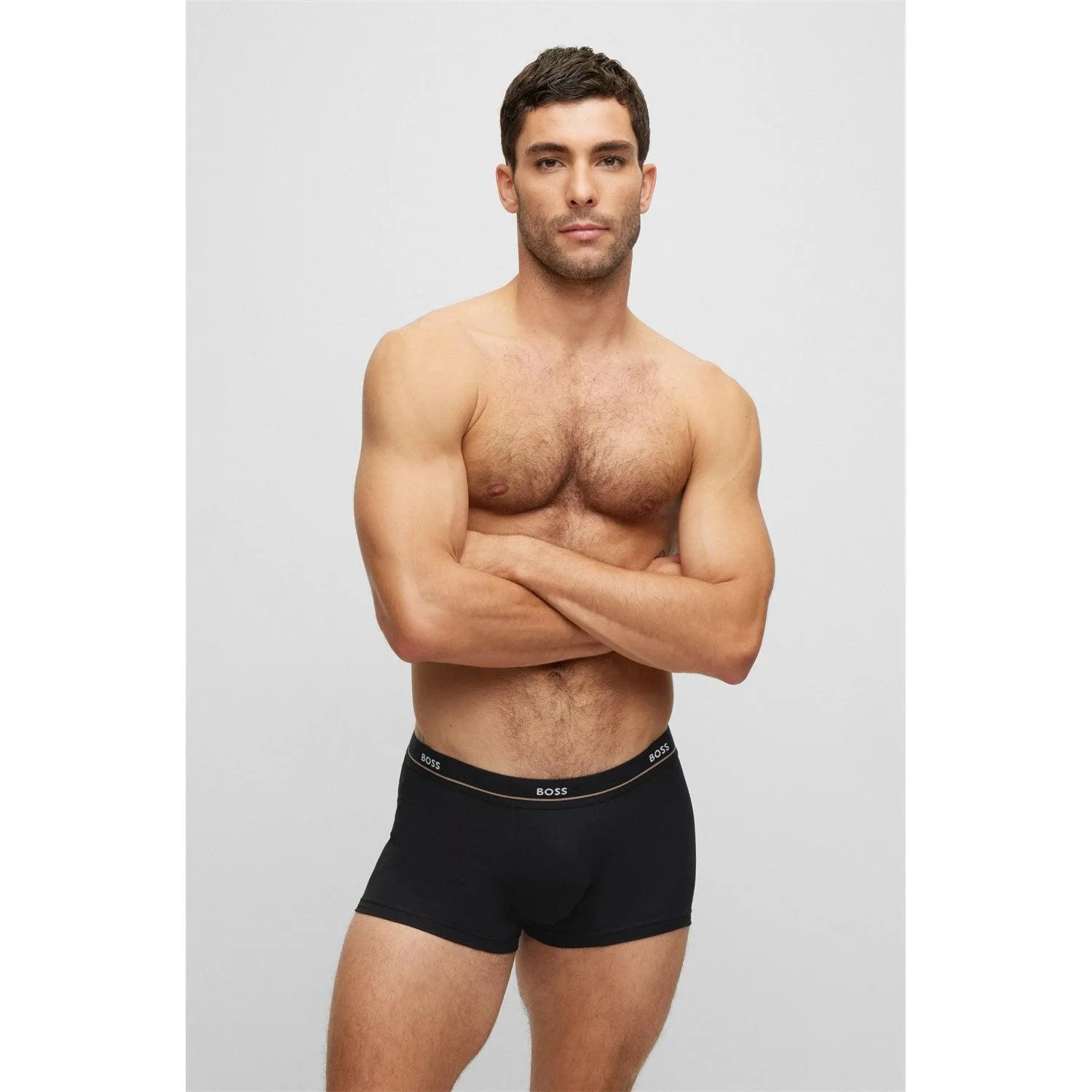 BOSS 5 Pack Essential Cotton Stretch Trunks - Black Mix