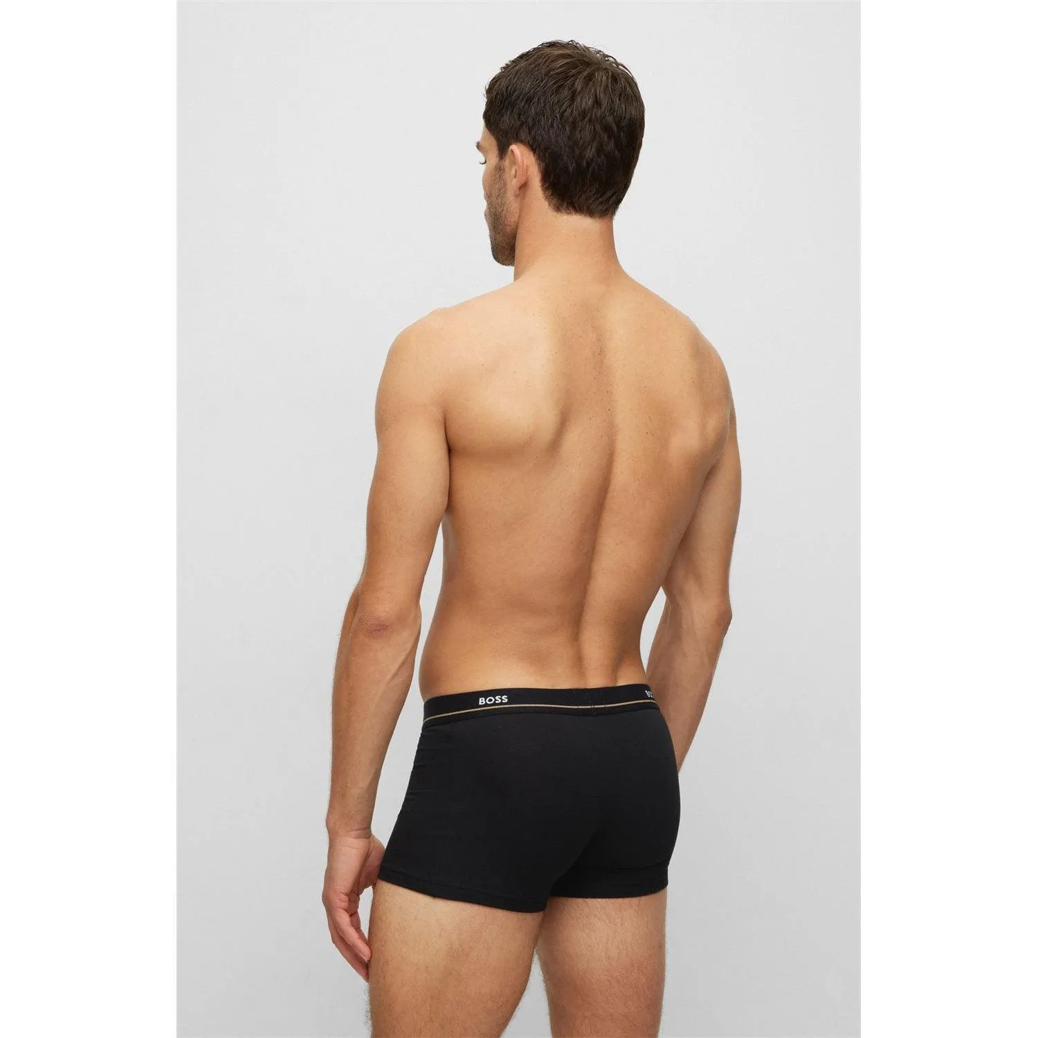 BOSS 5 Pack Essential Cotton Stretch Trunks - Black Mix