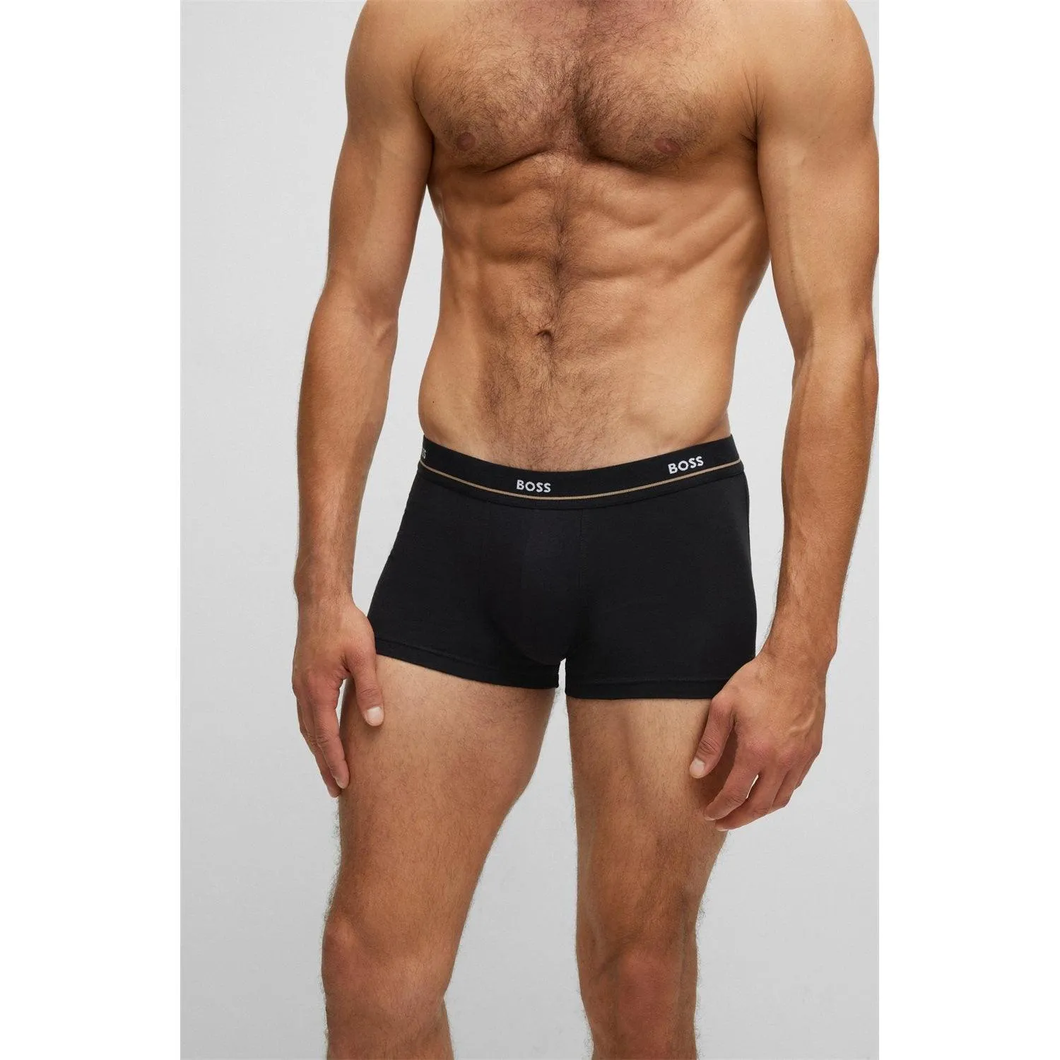 BOSS 5 Pack Essential Cotton Stretch Trunks - Black Mix