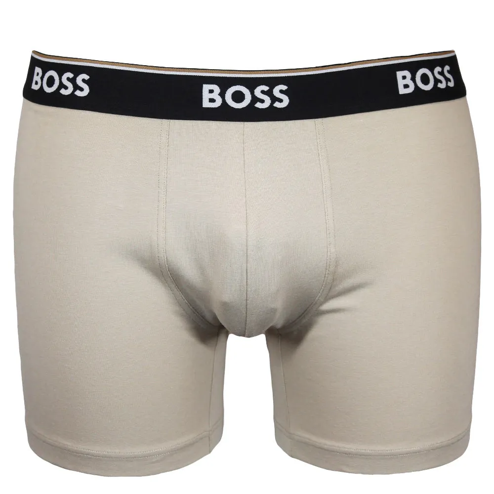 BOSS Men's Power 3 Pack Boxer Brief - Red/Beige/Green