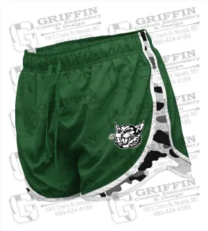 Bronaugh Wildcats Womens Running Shorts - Wildcat Logo