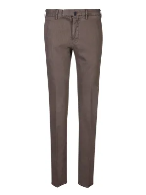 Brown slim fit trousers