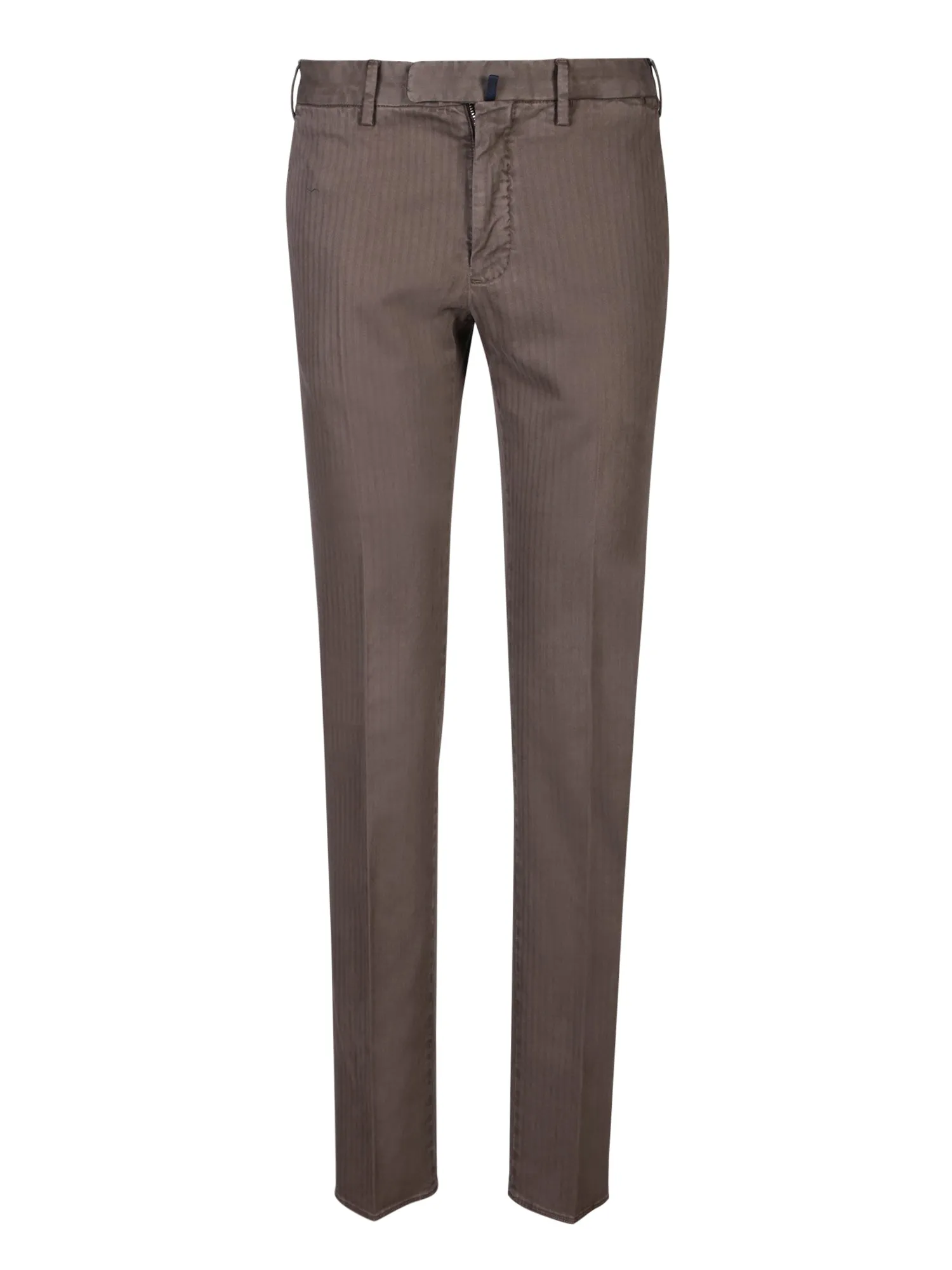 Brown slim fit trousers