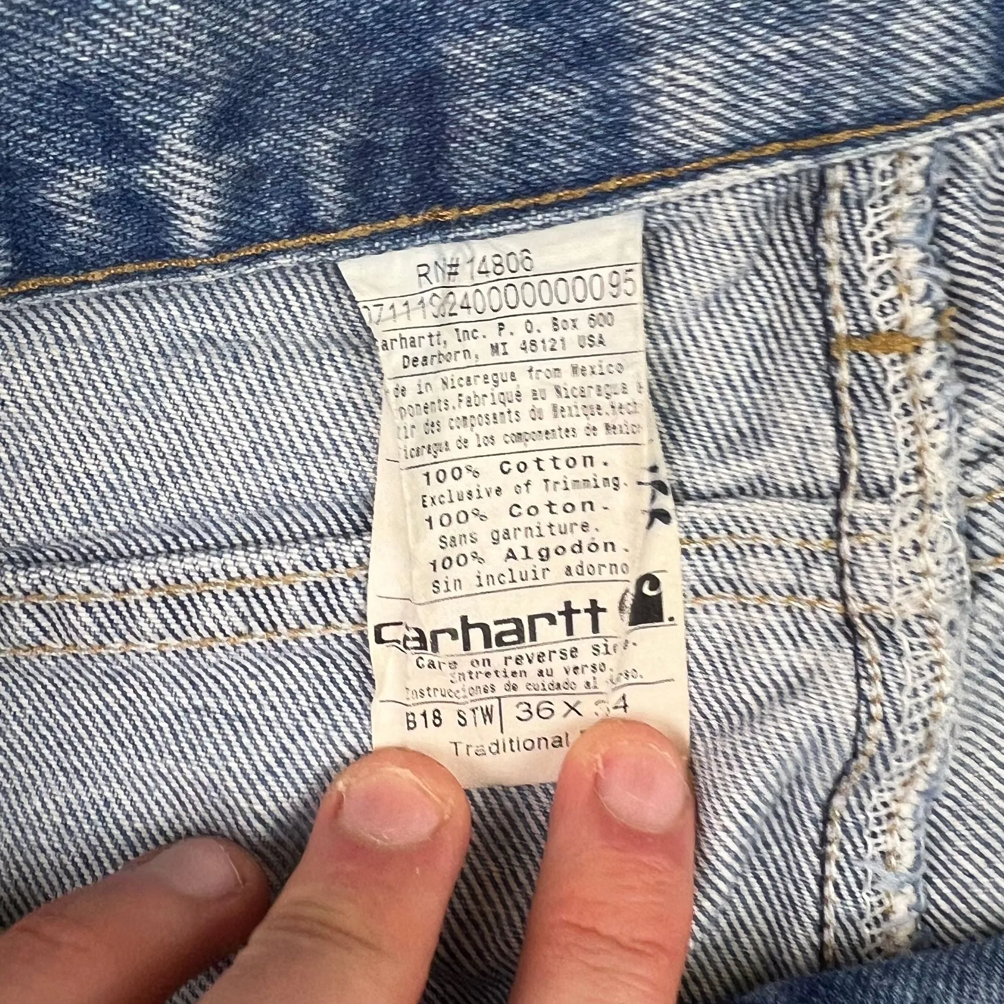 Carhartt Traditional Fit Jeans Blue