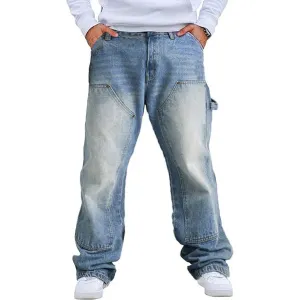 Casual Cleanfit Washed Logging Cargo Jeans