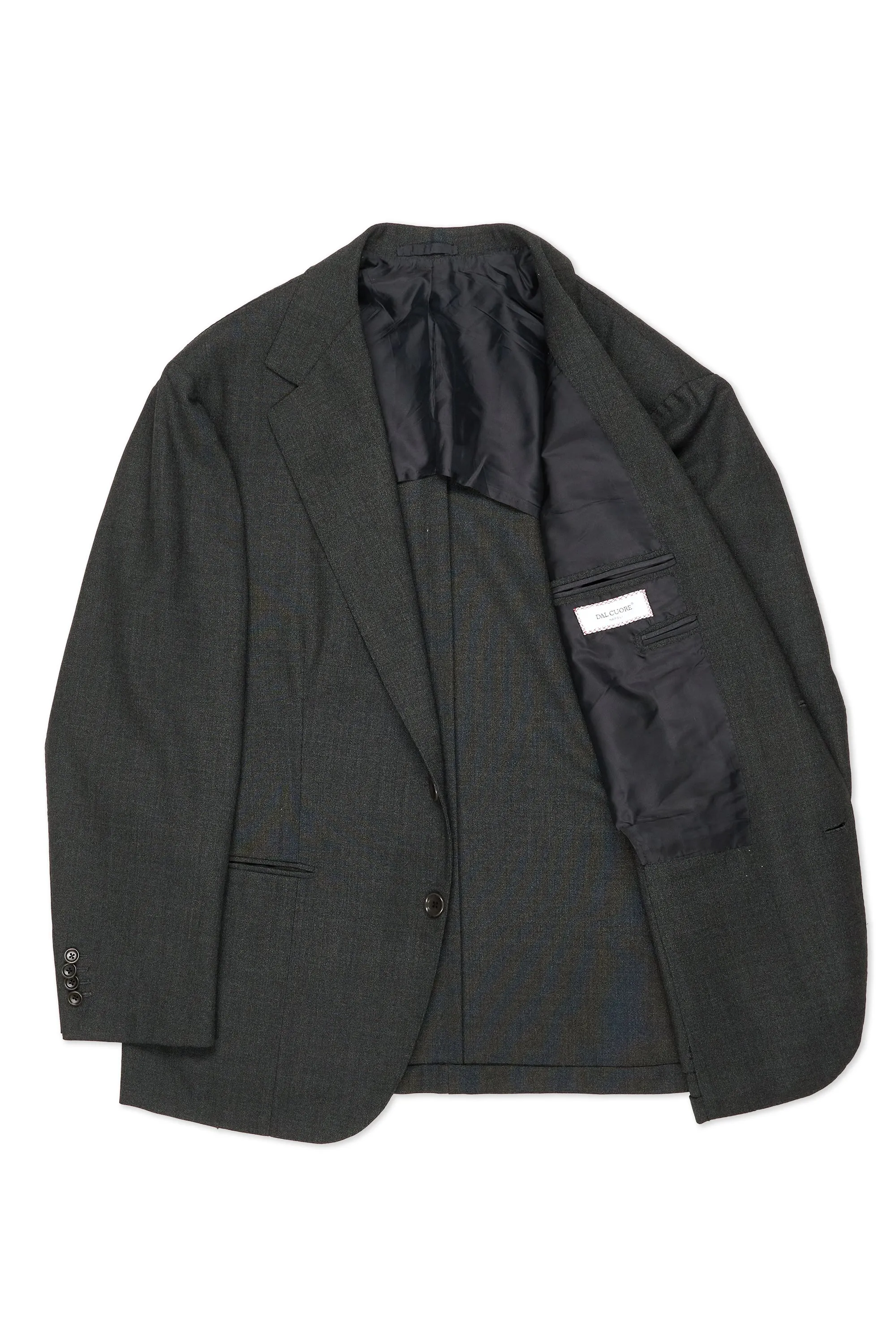 Dalcuore Dark Grey Wool Jacket with Ambrosi Trousers