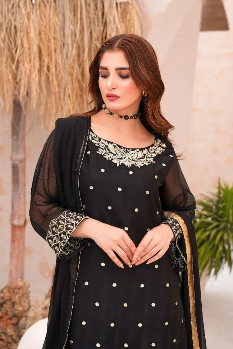 Damask - 3 PC Formal Pret Collection - Heer