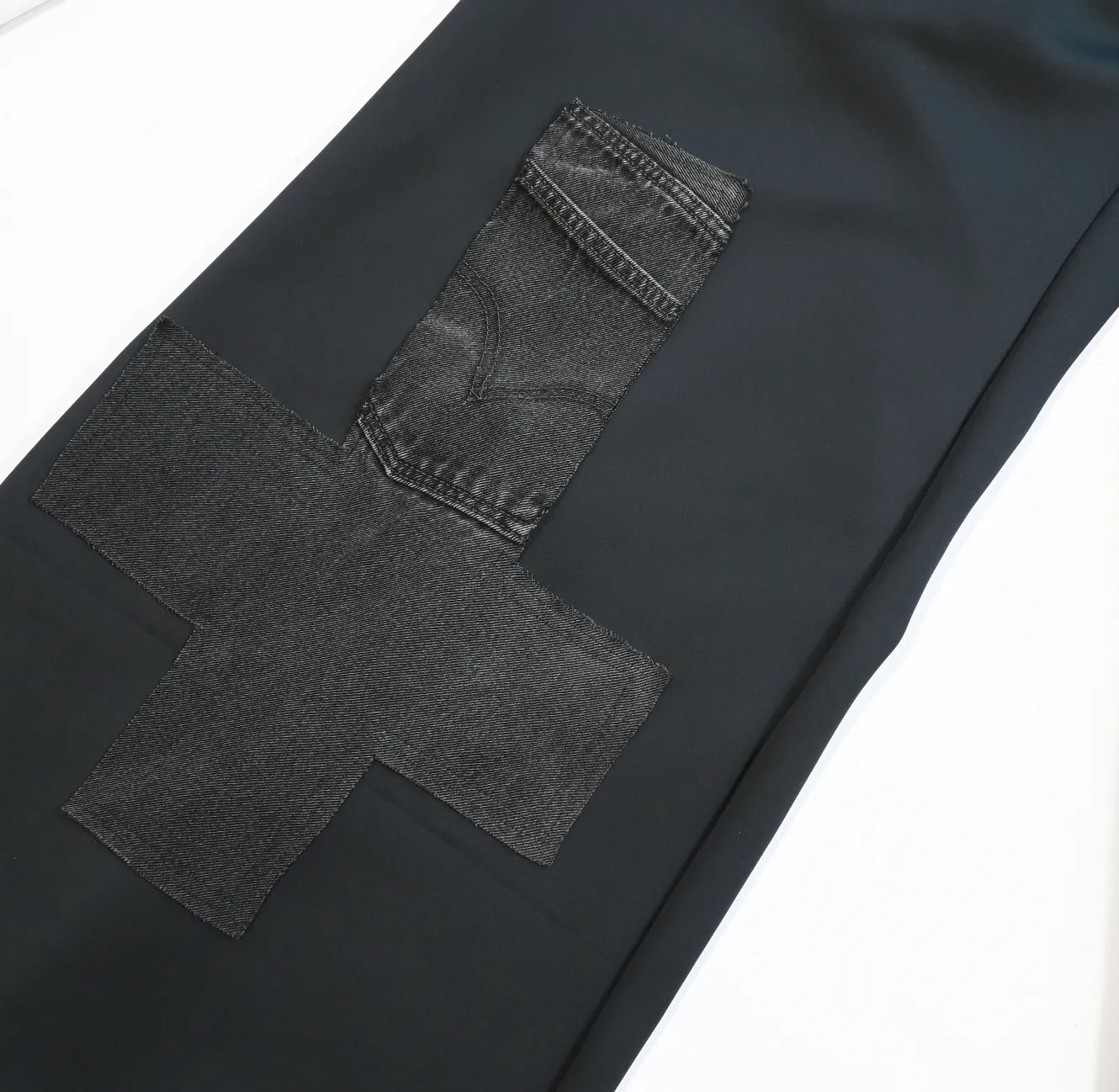 DAN 7:20 Wide Leg Denim Cross Pant