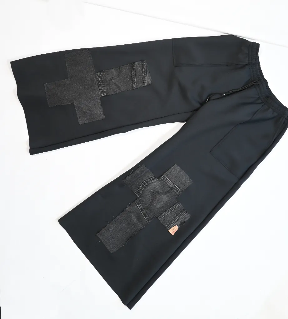 DAN 7:20 Wide Leg Denim Cross Pant