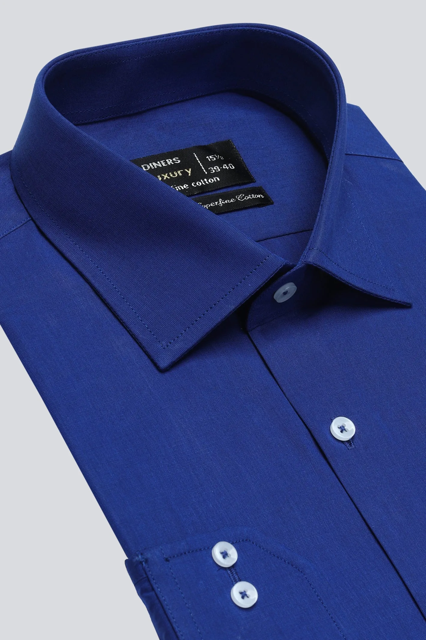 Dark Blue Plain Formal Shirt