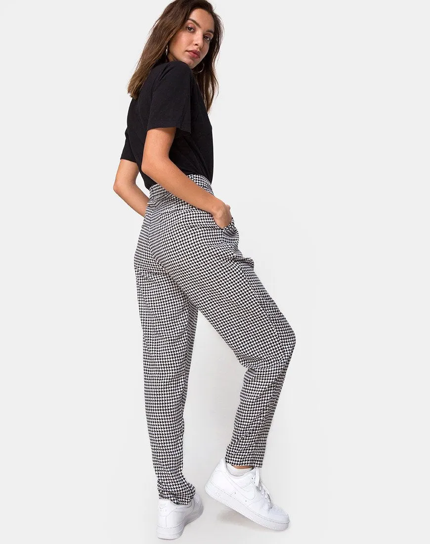 Dastan Trousers in Small Dogtooth