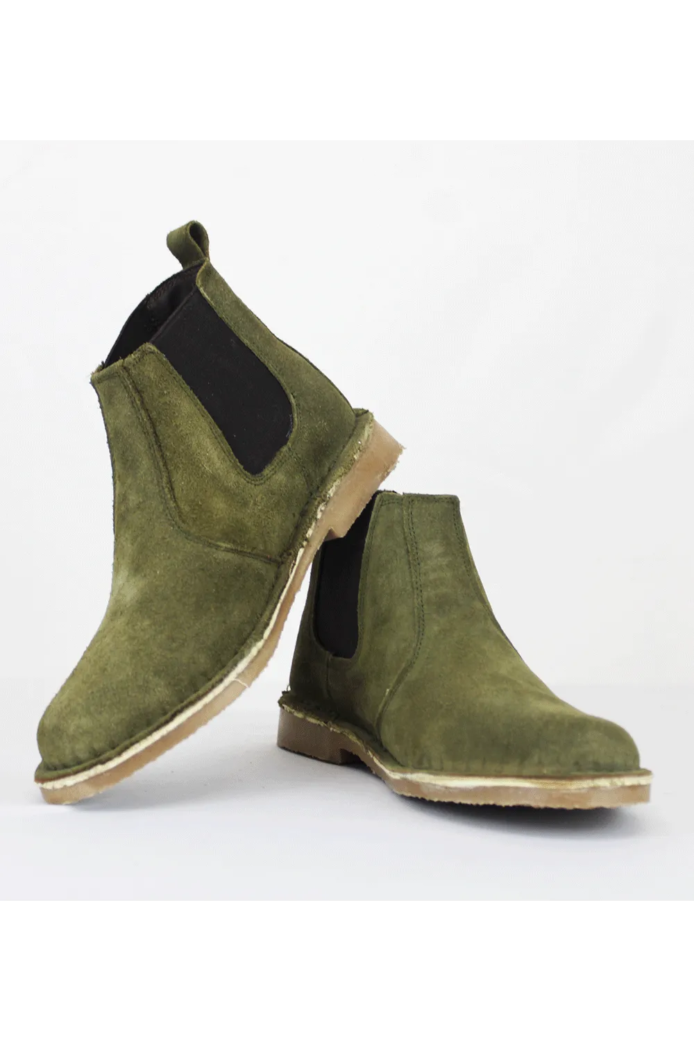 DESERT VELLIE Olive Chelsea Boot