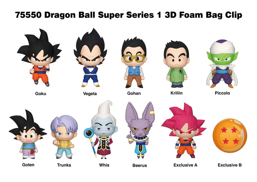 Dragon Ball Super - Series 1 - 3D Foam Bag Clip