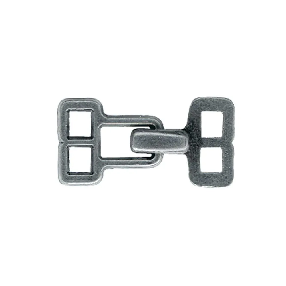 ELAN Hook & Eye - Black Steel -2 pcs