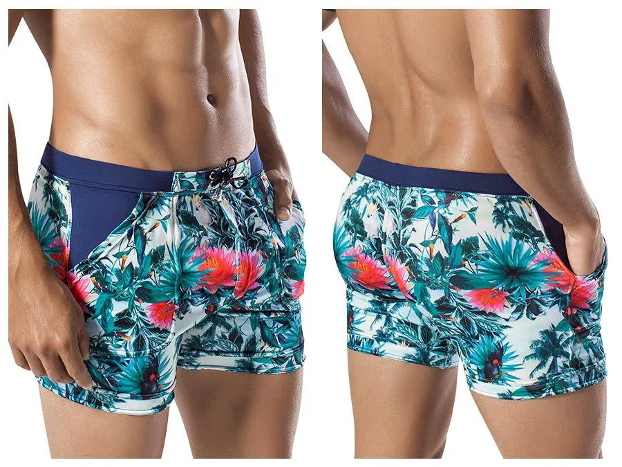 Exotic Parrot Swimsuit Trunk.