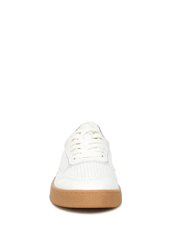 Faux Leather Everyday Sneakers