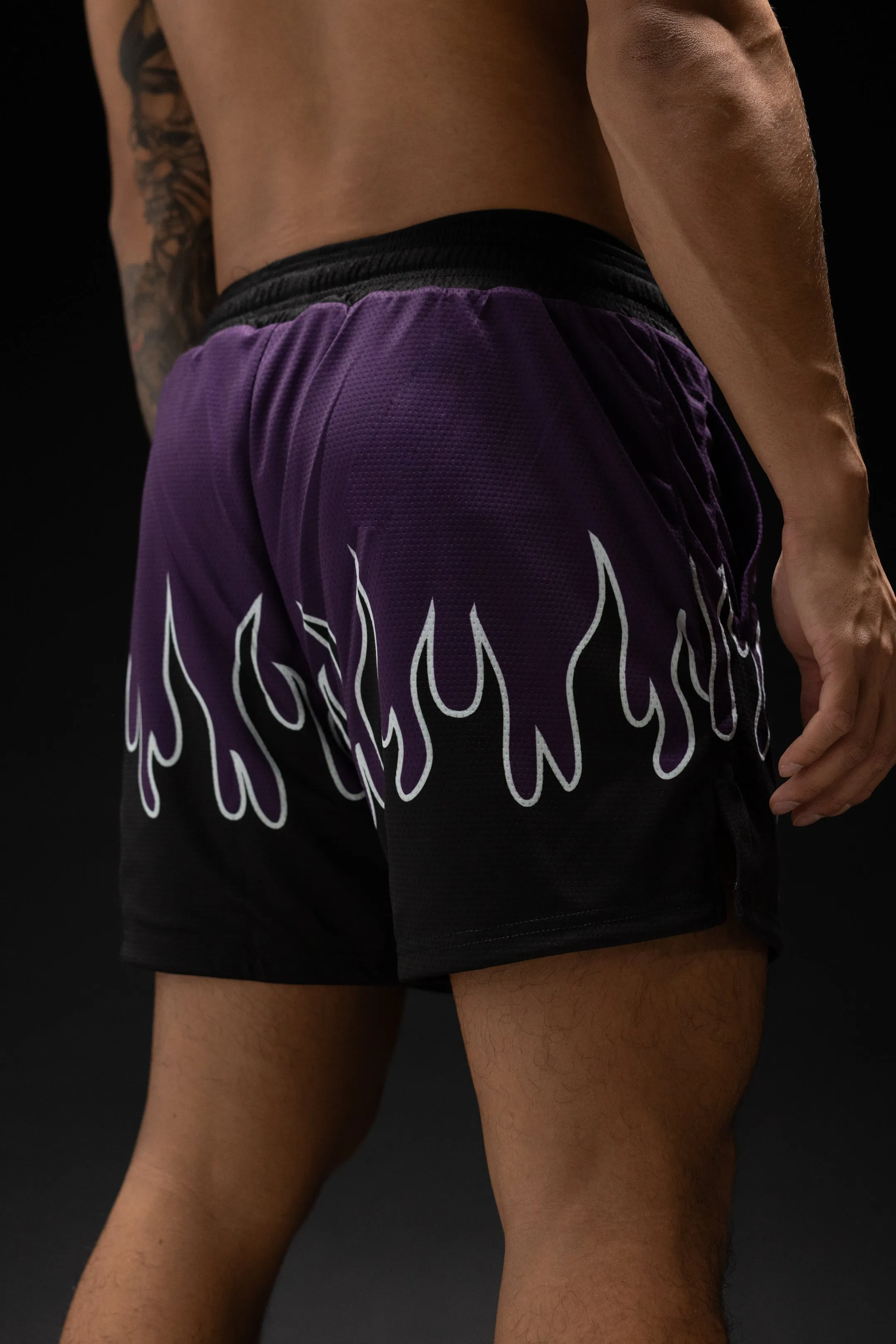 Fire FC Mesh Training Short (5" Inseam) - Berry