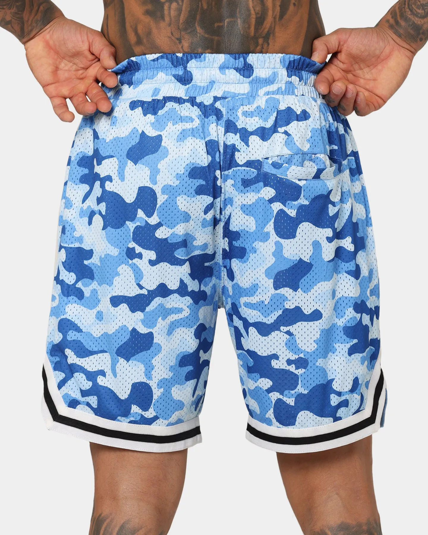 Goat Crew Camo Shorts Blue