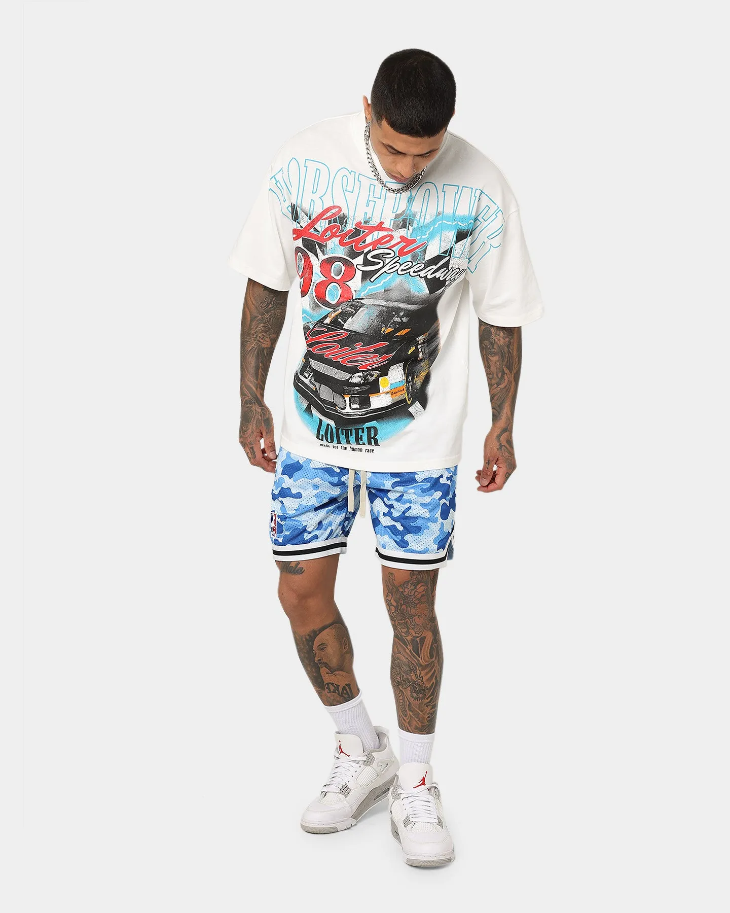 Goat Crew Camo Shorts Blue