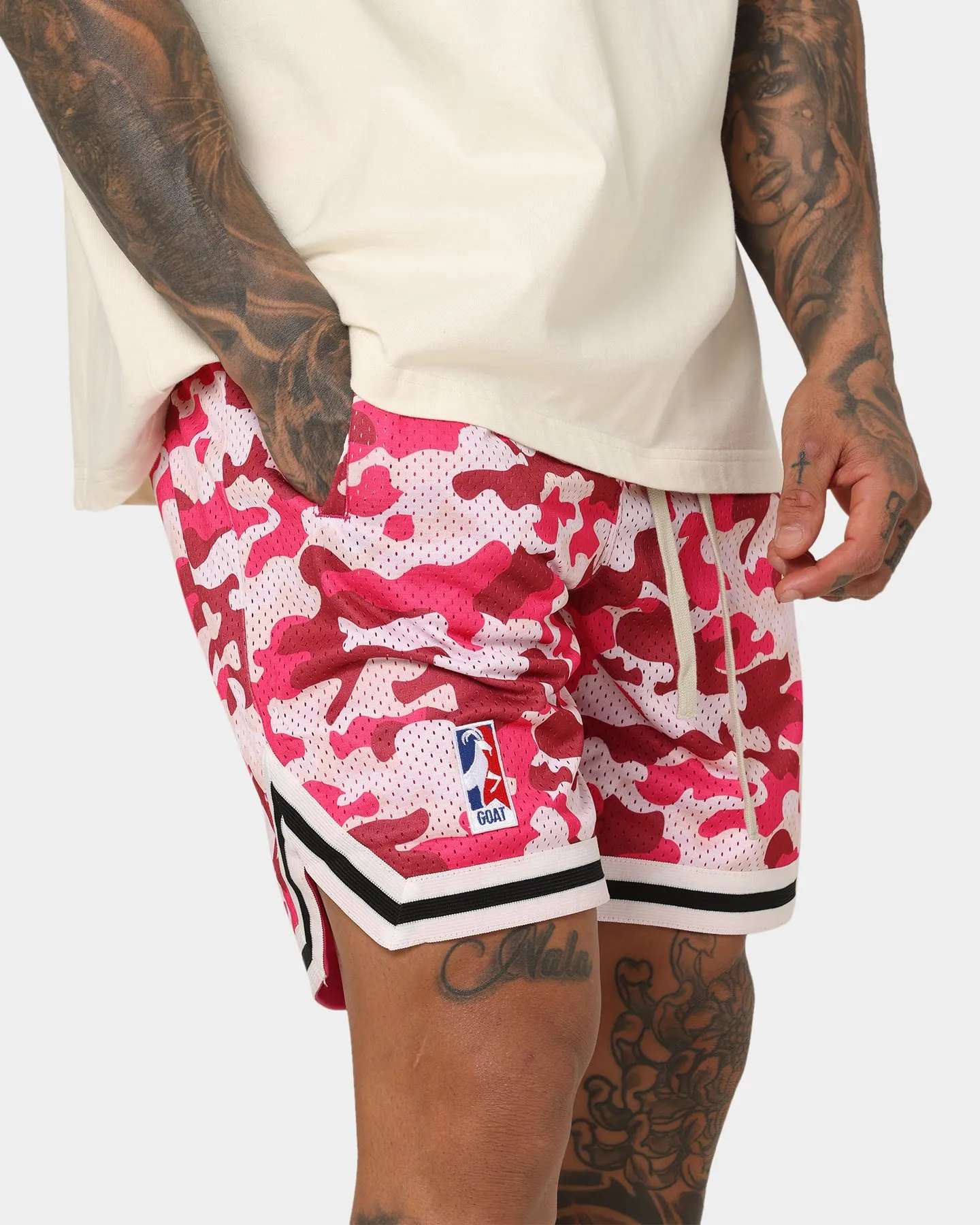 Goat Crew Camo Shorts Pink