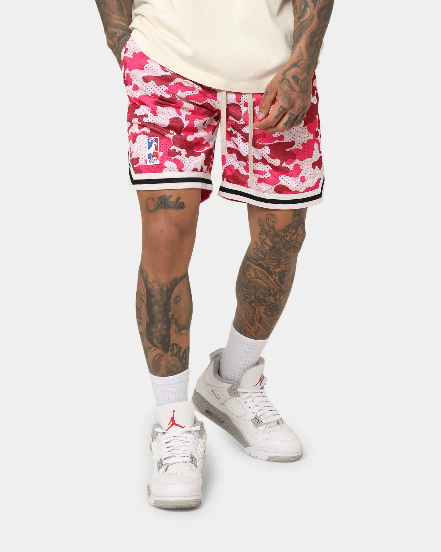 Goat Crew Camo Shorts Pink