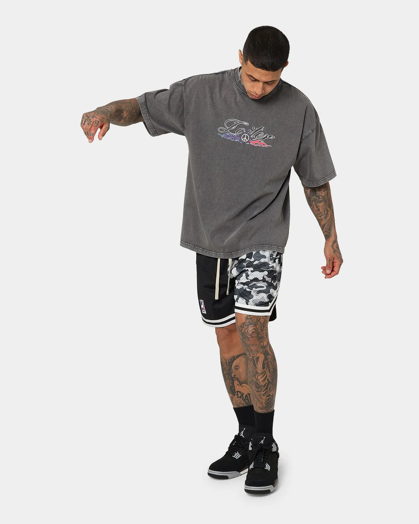 Goat Crew Half Camo Shorts Black/Black