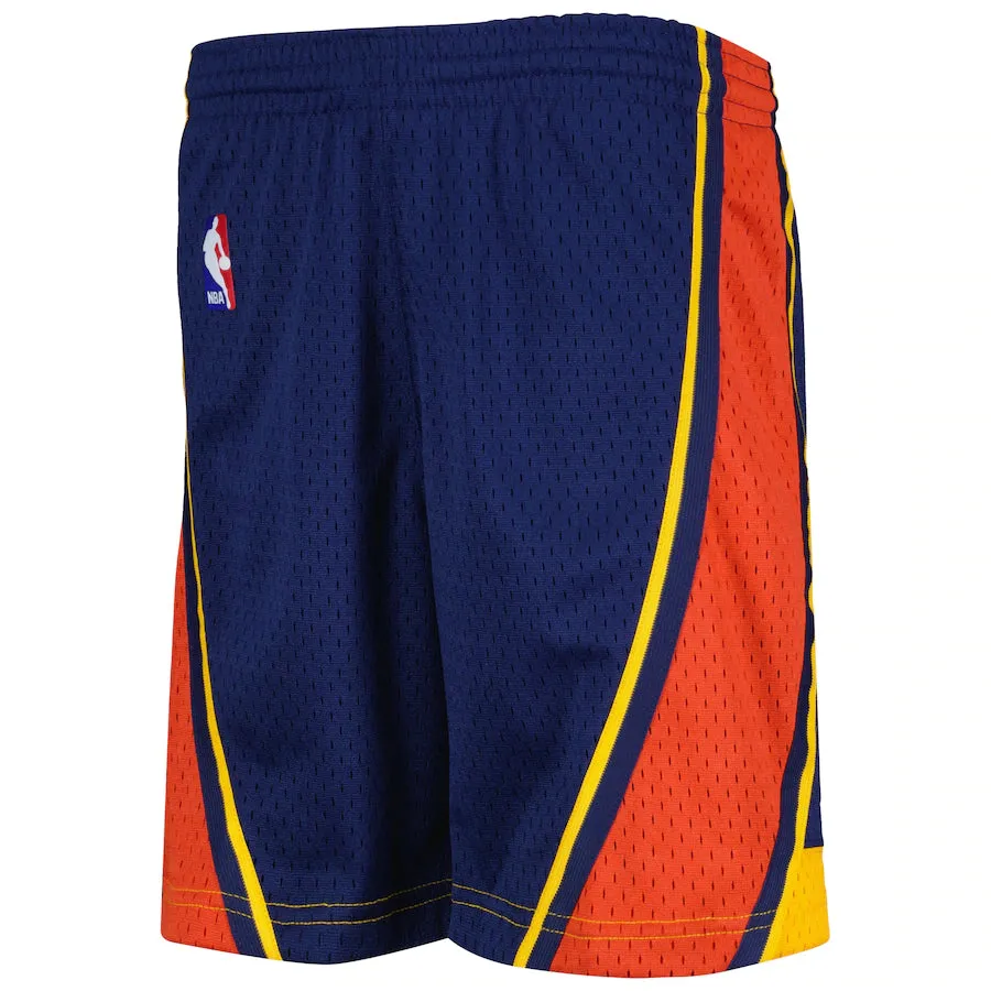 Golden State Warriors Mitchell & Ness Youth 2009-10 Hardwood Classics Swingman Shorts - Navy