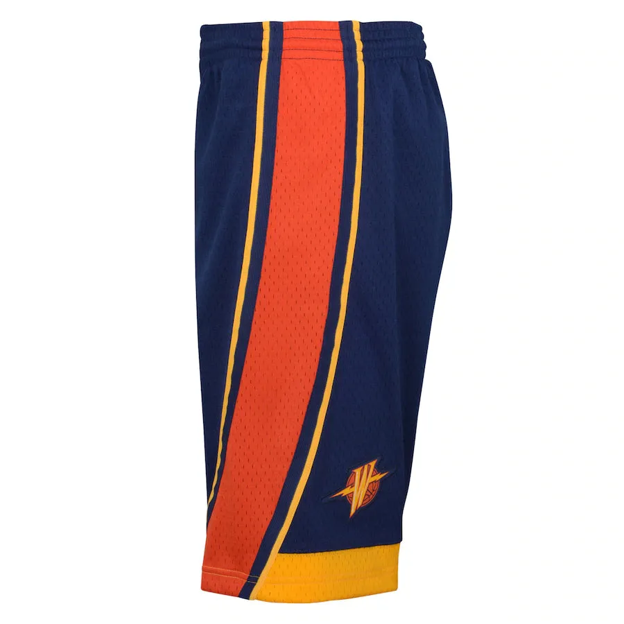 Golden State Warriors Mitchell & Ness Youth 2009-10 Hardwood Classics Swingman Shorts - Navy