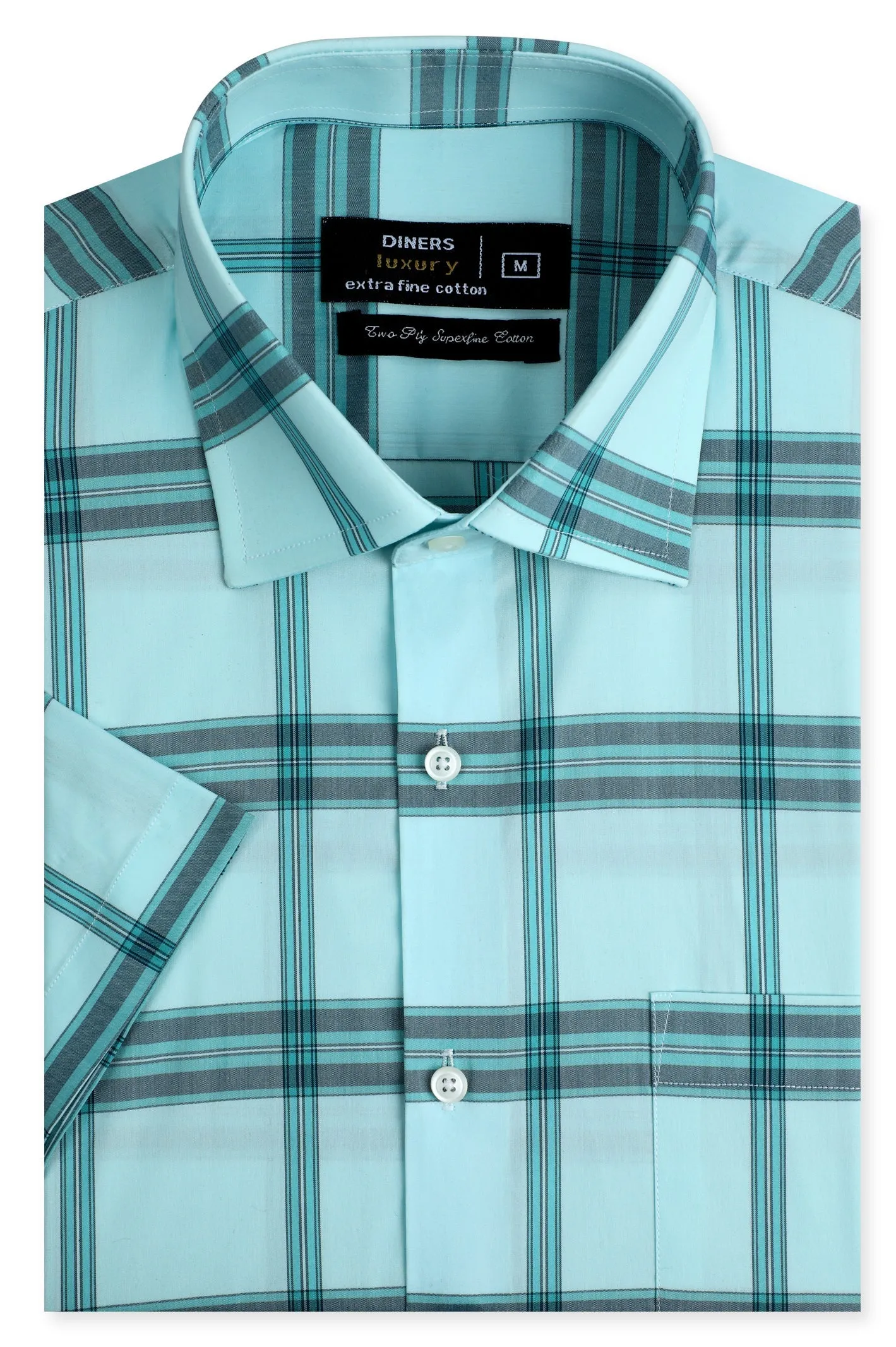 Green Formal Luxury Shirt (Half Sleeves)