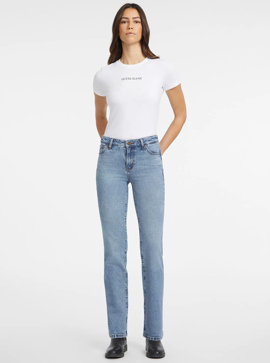 Guess Jeans G08 Mid Rise Straight Jeans