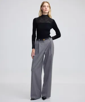 Ipekyol Pleated Wide Leg Fit Trousers Mink