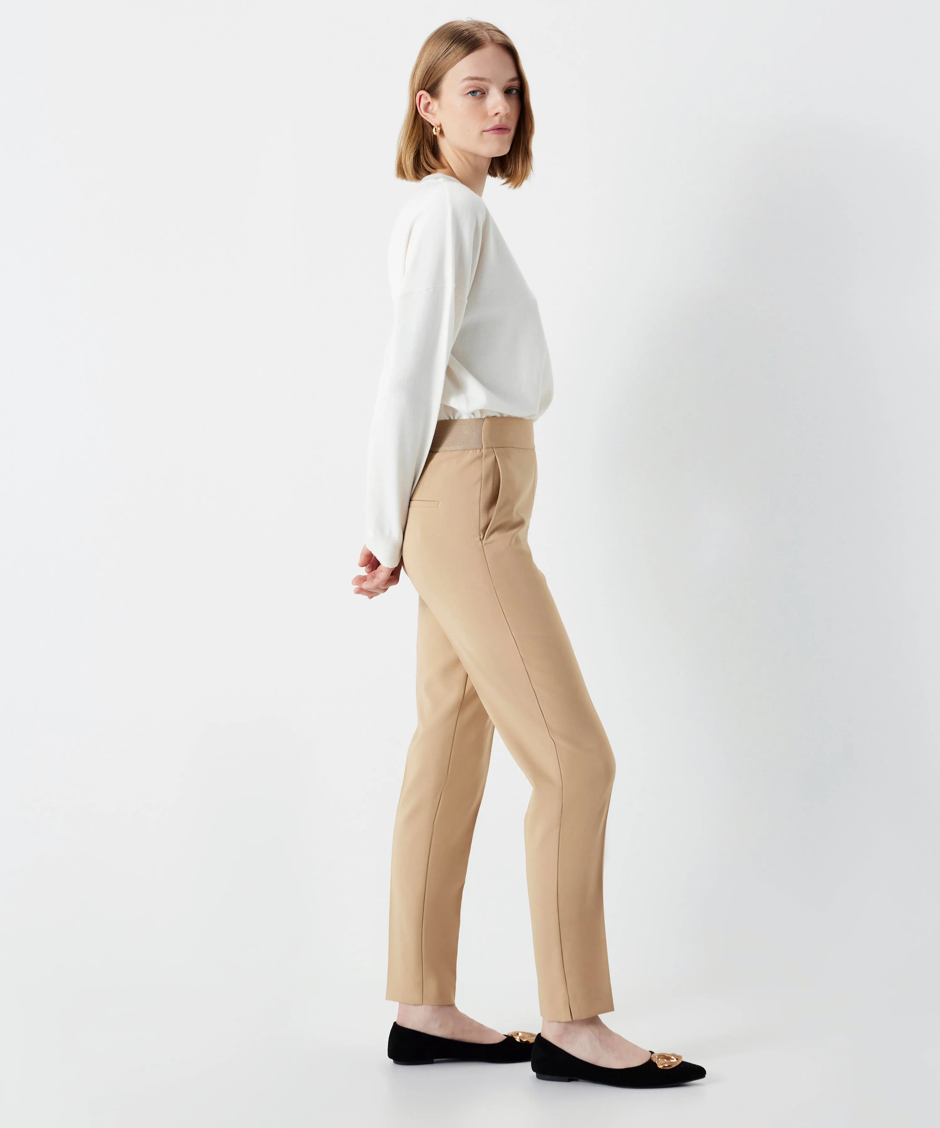 Ipekyol Skinny Fit Trousers Natural