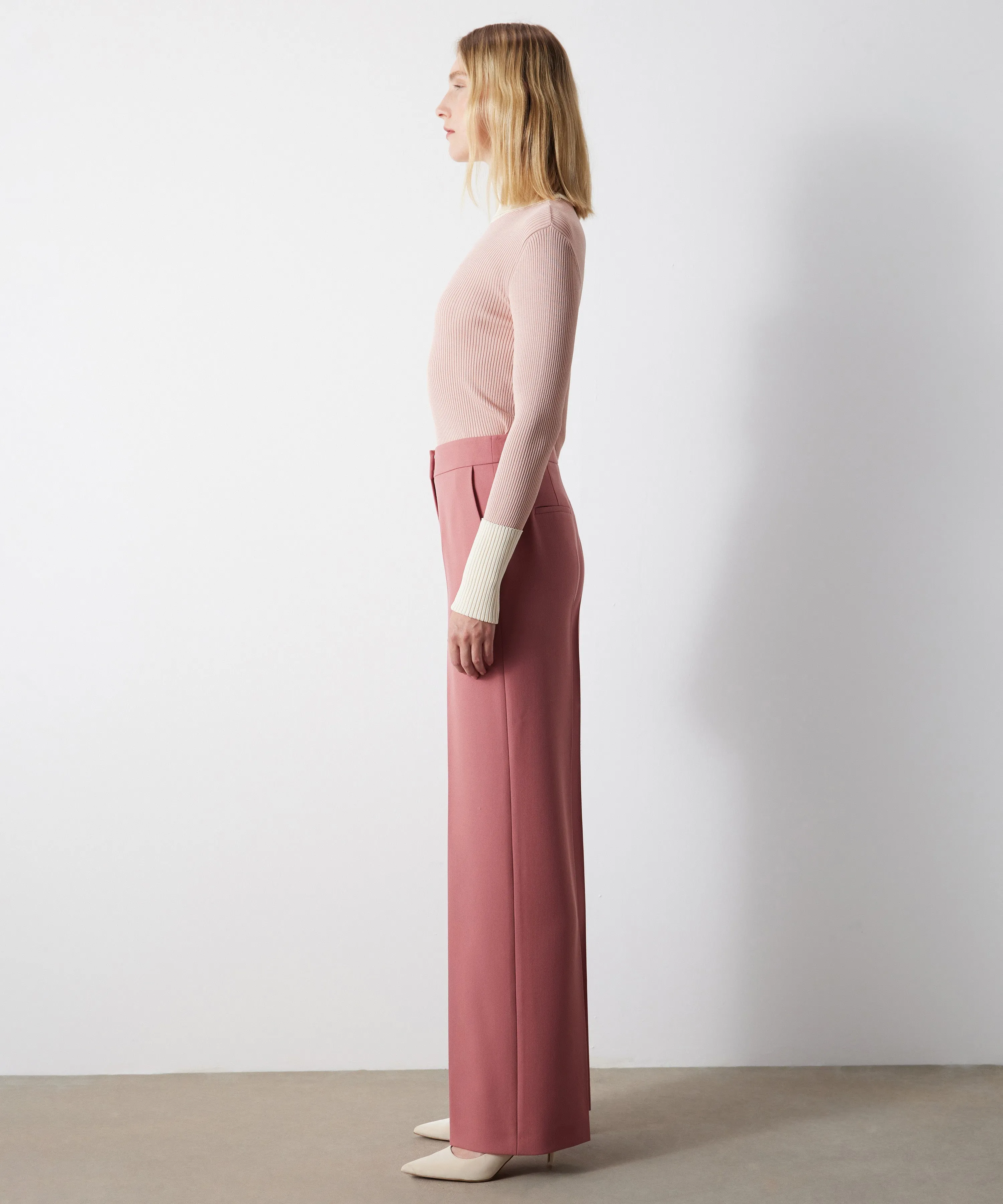 Ipekyol Wide Leg Fit Trousers Powder